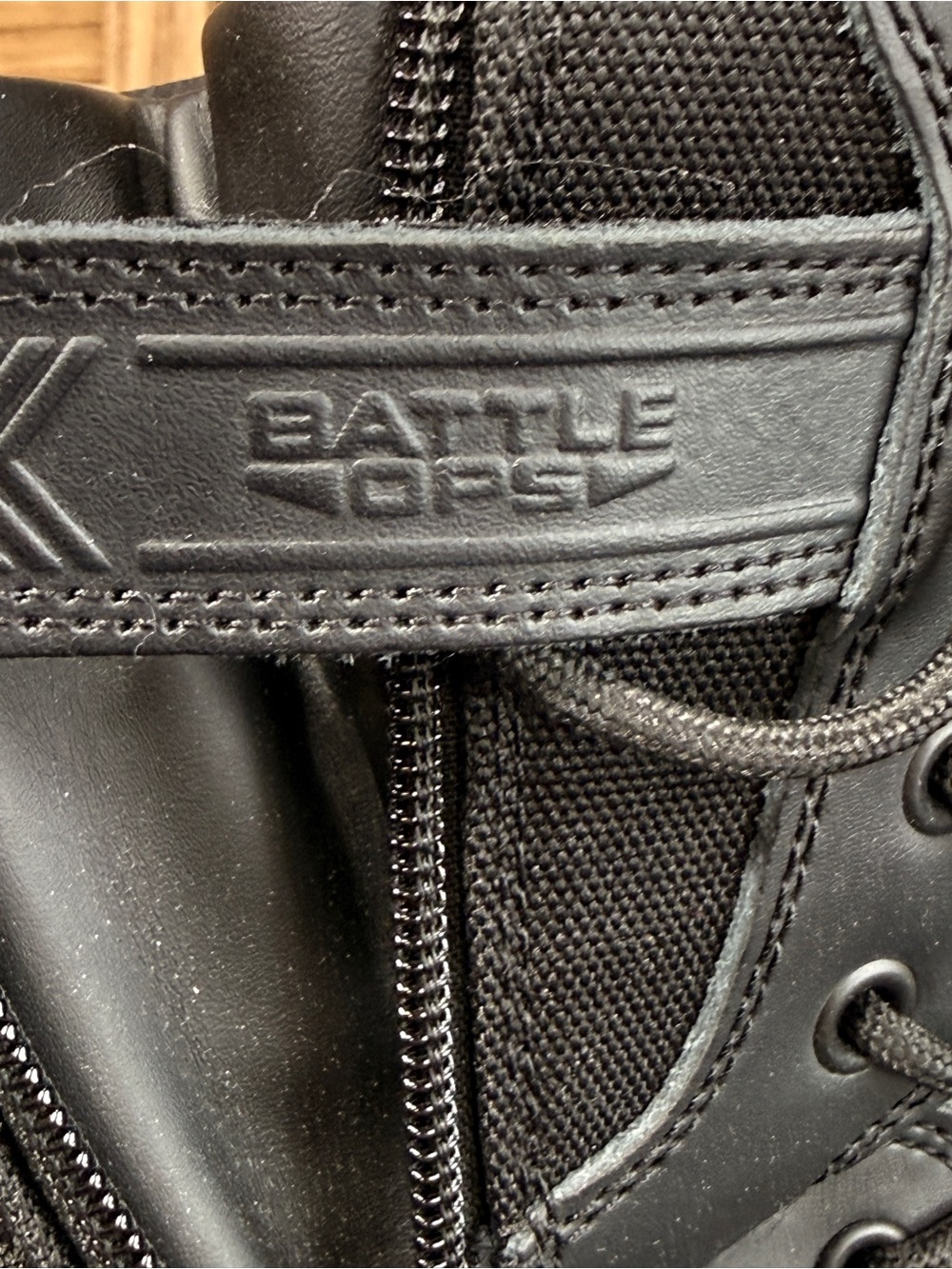 Batlle Ops Black Tactical Work Boots with Side Zippers Waterproof Size 10 - Picture 8 of 13
